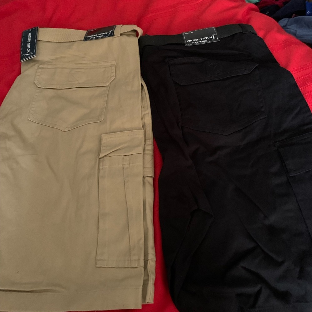 mens wicked stretch cargo shorts